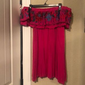 Off the shoulder floral dress